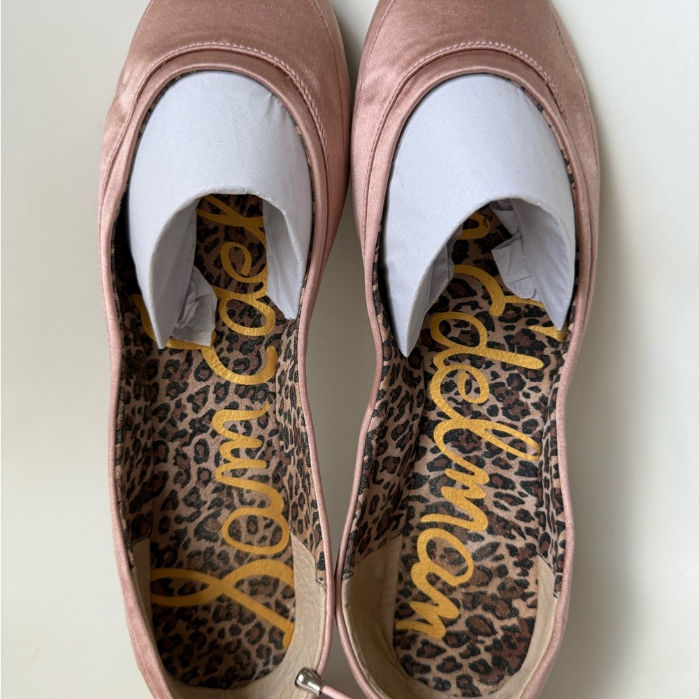 Sam Edelman Rose Gold Ballet Flats With Lace Up Back!- Women's